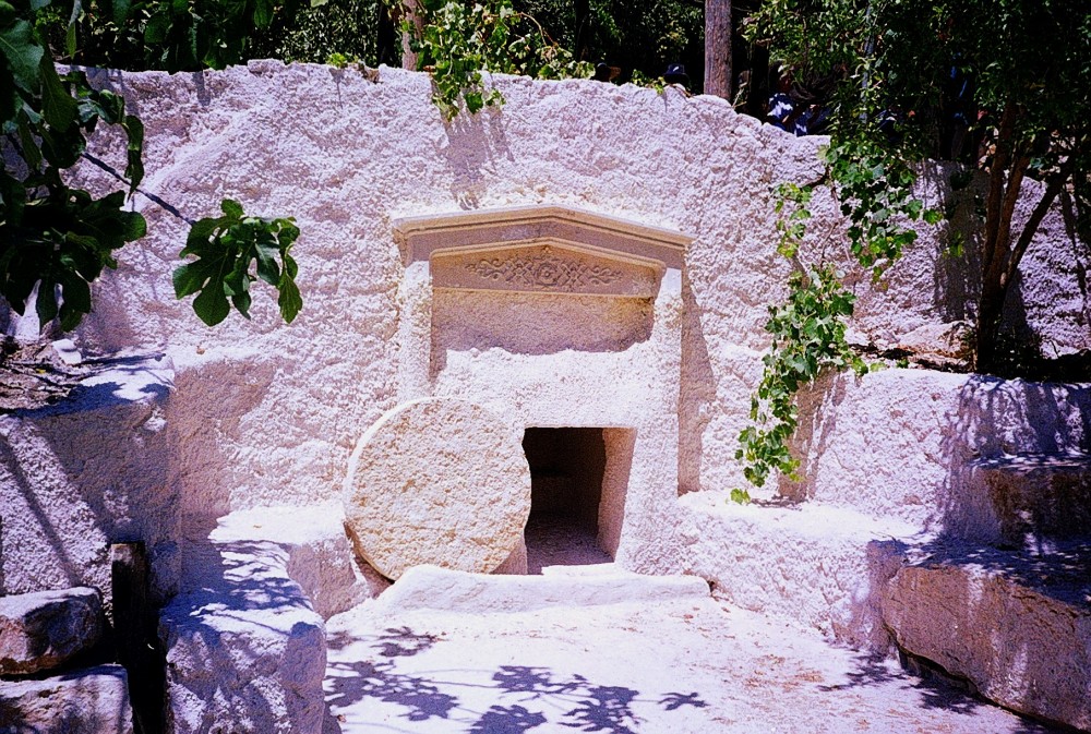 An open tomb