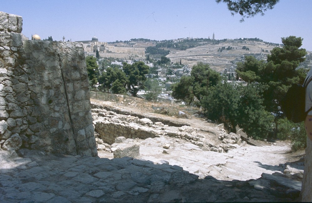 Looking axross from the Old City to the Mount of Olives