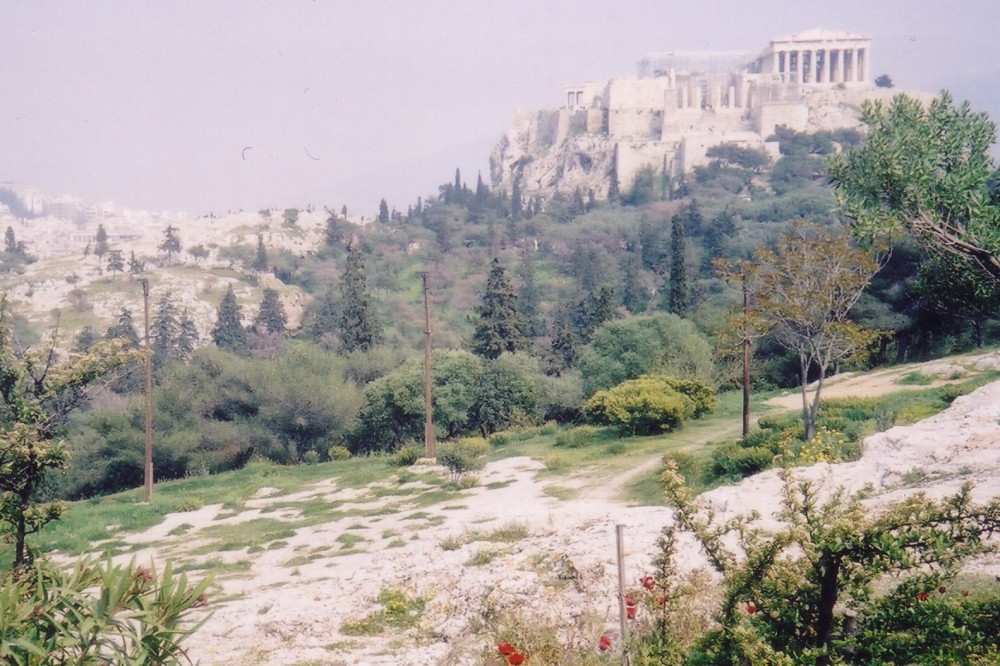 The site of the Areopagus on Mars Hill, Athens