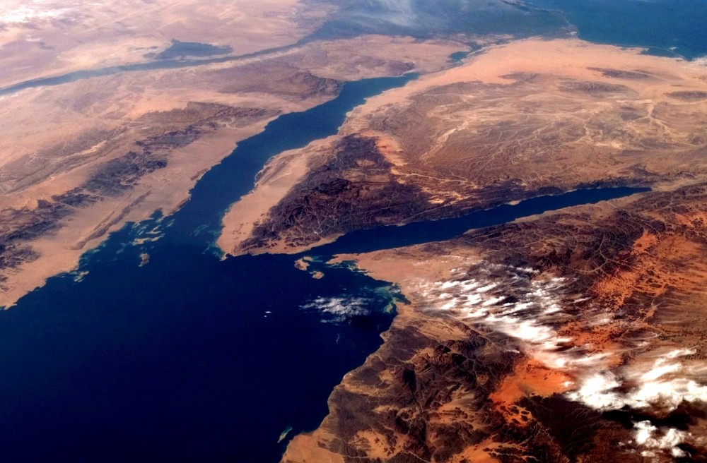 South Sinai Peninsula from space