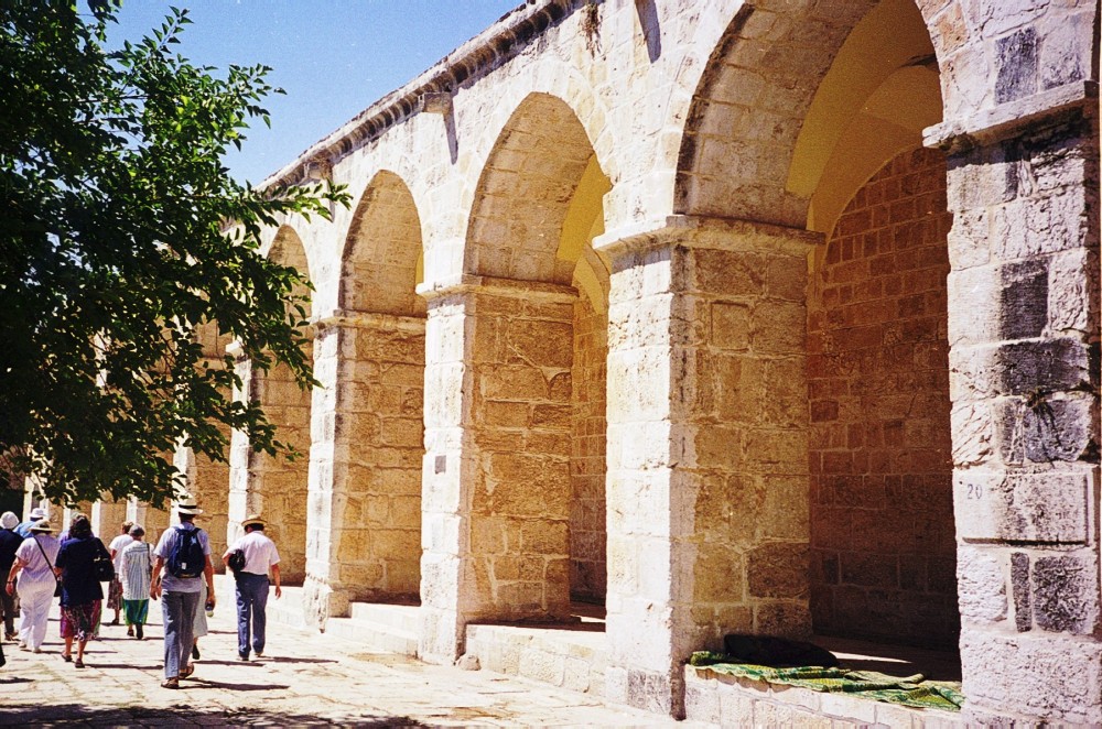 A colonnaded portico on the Temple Mount