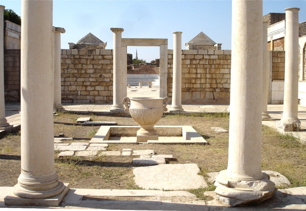 Jewish washing stand at Sardis