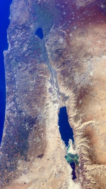 Israel from the International Space Station (NASA)