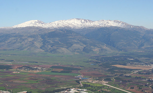 Hula Valley & Mt Hermon from Manara (Beivushtang)