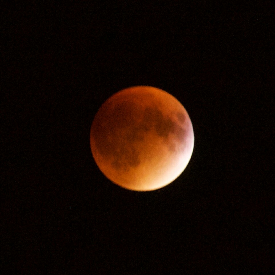 Blood Red New Moon over Montreal