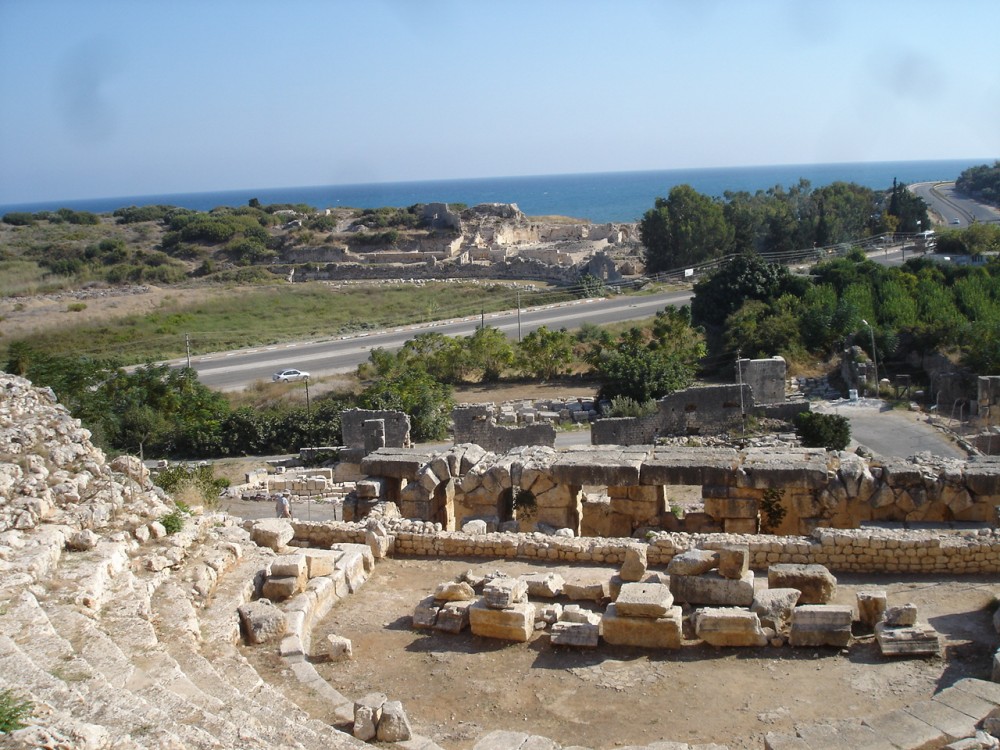 View from C2nd AD Roman Theatre at Elaiussa Sebaste, Turkey
