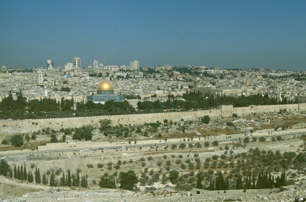 Jesus from the Mount of Olives