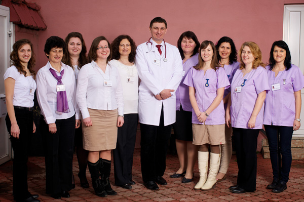 Staff at Emanuel Hospice, Oradea, Romania