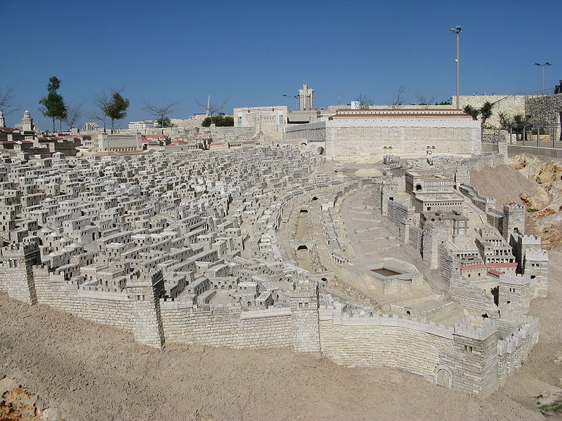 Jerusalem in Late 2nd Temple Period - Model at Israel Museum (Yair Haklai)
