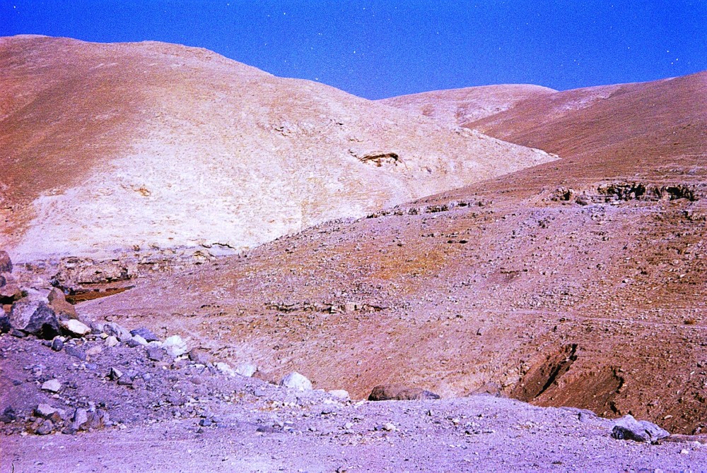 Desert beside the road from Jerusalem to Jericho