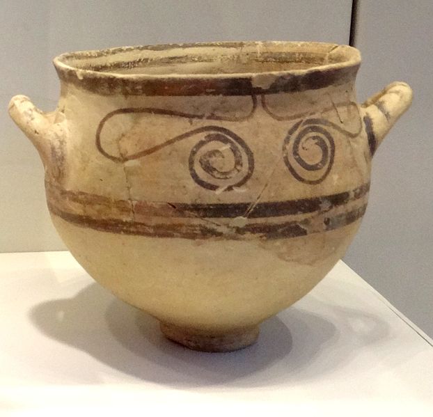 Philistine pottery drinking bowl from Tel Mikne (Ekron) (Hanay)