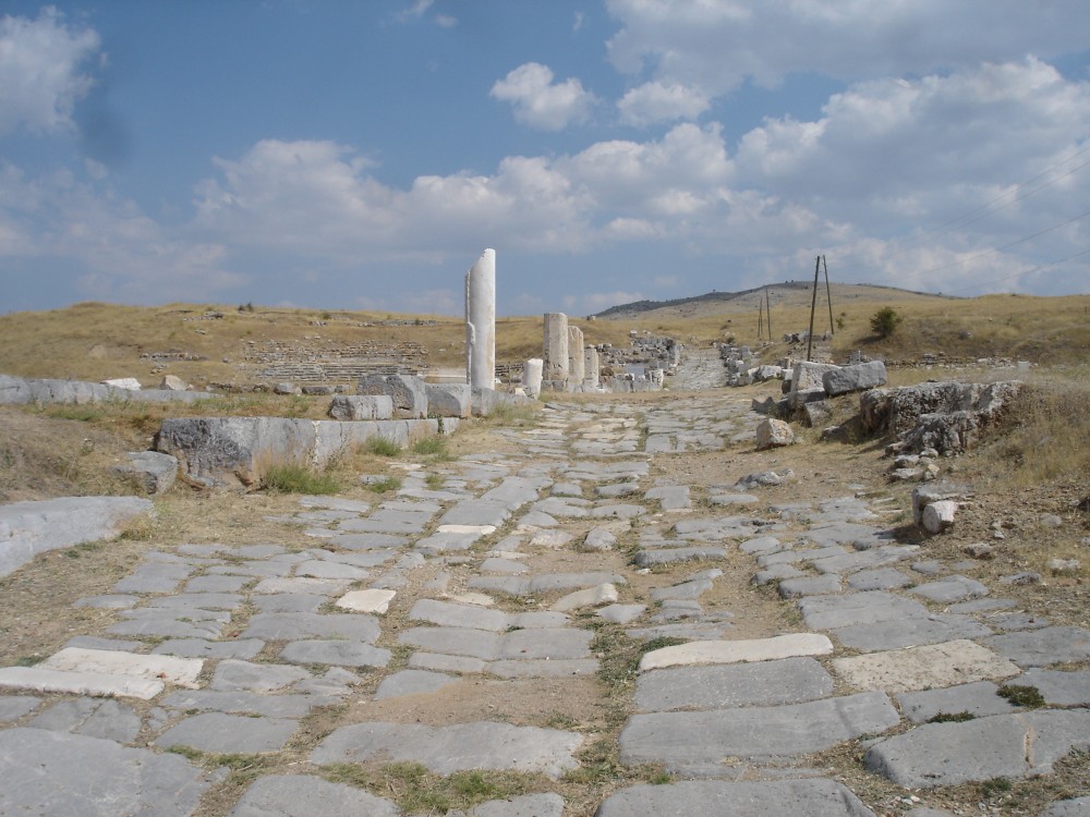 The Decumanus Maximus at Antioch in Pisidia where Paul was persecuted on his first missionary journey